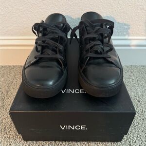 Vince Luke Black Casual Sneakers